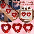 thumbnail image 1 of Lighted Valentine Heart Wreath,12 in Purple Red Heart Shaped Tinsel Wreath with LED Lights,Foil Hearts and Love Sign,Red Valentine's Wreath for Front Door,Valentines Day 3 Pcs, 1 of 8
