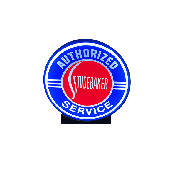 Lighted Vintage Inspired Studebaker Sign - Approx. 9" Wide - Vintage Style