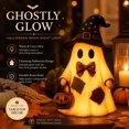 thumbnail image 1 of Lighted Vintage Patchwork Ghost, Led Lighted Vintage Patchwork Ghost with Pumpkin , Halloween Patchworks Ghosts Lamp, Rustic Fall Decor for Mantel Porch, B, 1 of 8
