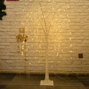 Lighted Willow Tree,Twinkling Tree,Lighted Trees For Outside Patio,3.9FT,Lighted Trees Weeping Trees With 180 Led Lights Light-Up Tree,Twig Tree Wedding Festival Home Garden Party.USB