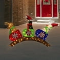 thumbnail image 1 of Northlight Lighted Winter Friends Christmas Coaster Outdoor Decoration - 4.5' - LED Warm White, 1 of 6