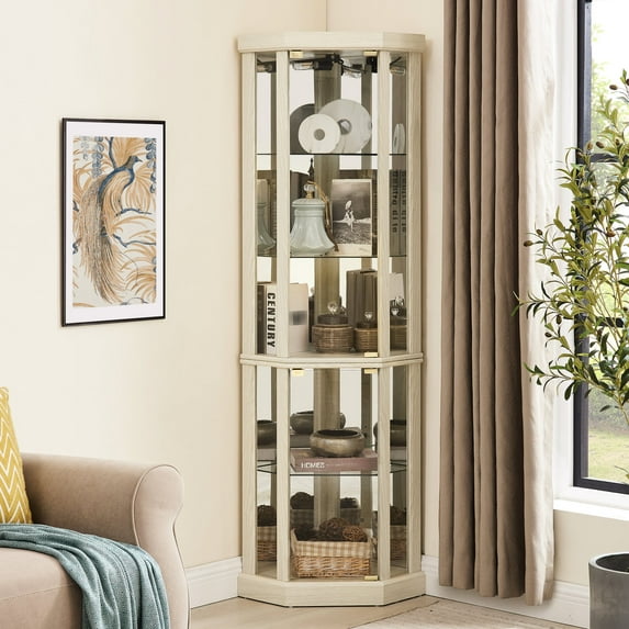 Lighted cabinet with magnetic doors / Secure and stylish storage solution