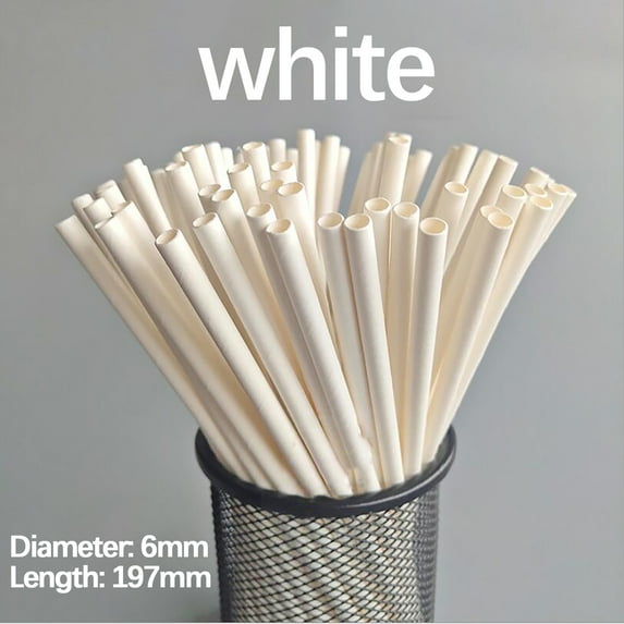 50 Count 100% Plant-Based Compostable Long PLA Straws-Plasticless Biodegradable Bendy Drinking Straws-A Fantastic Eco Friendly Alternative to Plastic Straws 10.25 in