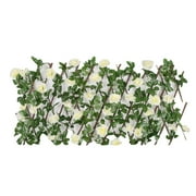 Artificial Ivy Privacy Fence 118x39.4in Grass Wall Screen Fake Vines Balcony Fence Privacy Screen Cover, Faux Ivy Leaf Hedge Panels Wall Decoration