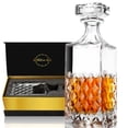 thumbnail image 1 of Lighten Life Whiskey Decanter,29oz Crystal Decanter with Glass Stopper,Liquor Decanter in Gift Box,Premium Vodka Decanter for Whiskey,Bourbon,Scotch,Liquor, 1 of 5