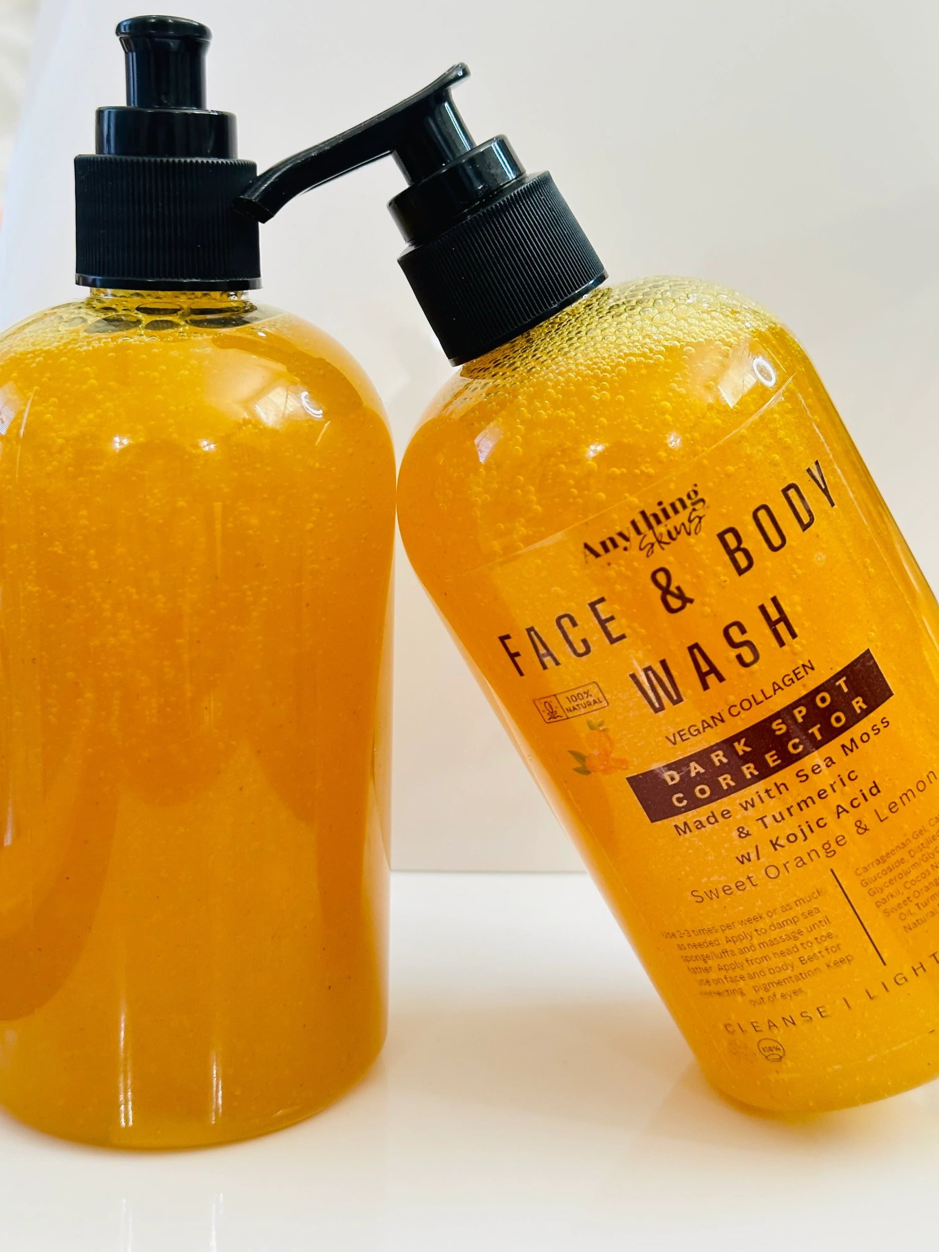 Lighten and Brighten Face Body Wash for Hyperpigmentation