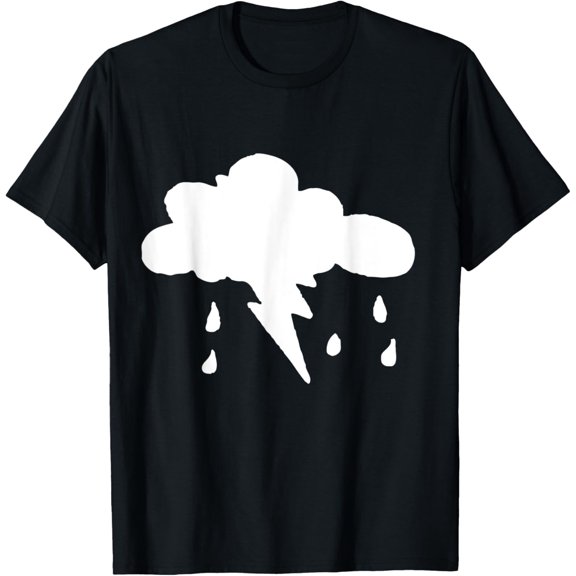 Lightening Strike Storm Cloud Rain Rainstorm Weather T-Shirt