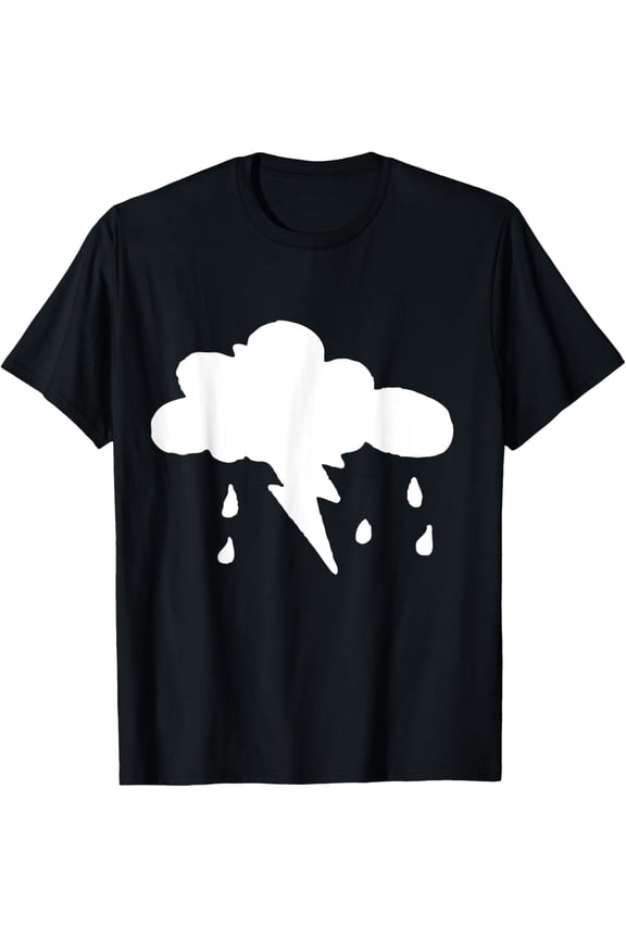 Lightening Strike Storm Cloud Rain Rainstorm Weather T-Shirt