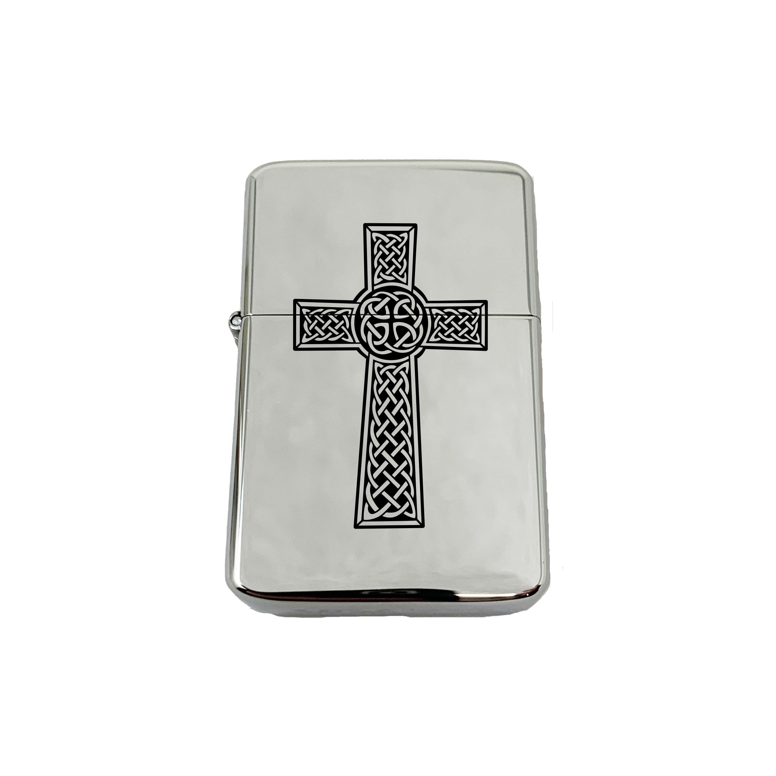 Lighter - Celtic Cross CHROME
