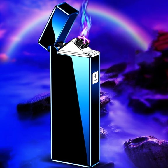 Lighter Electric Arc Lighter USB Rechargeable Lighter Windproof Flameless Lighter Vuyungers Plasma Lighter with Battery Indicator for Fire, Cigarette, Candle - Outdoors Indoors