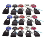 Lighter Leash - Premium Lighter Leash Retractable Lighter Holder Plastic - Assorted Colors - 15 Pack