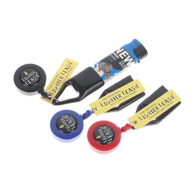 Lighter Leash Safe Stash Clip case Retractable Keychain Lighter Holder