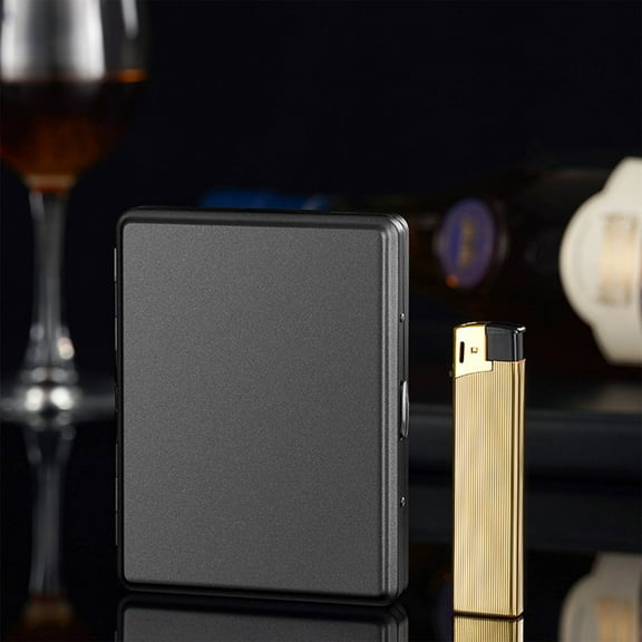 Lighter Pack Set of 20 Thick Cigarettes in Portable Humidity-proof Container