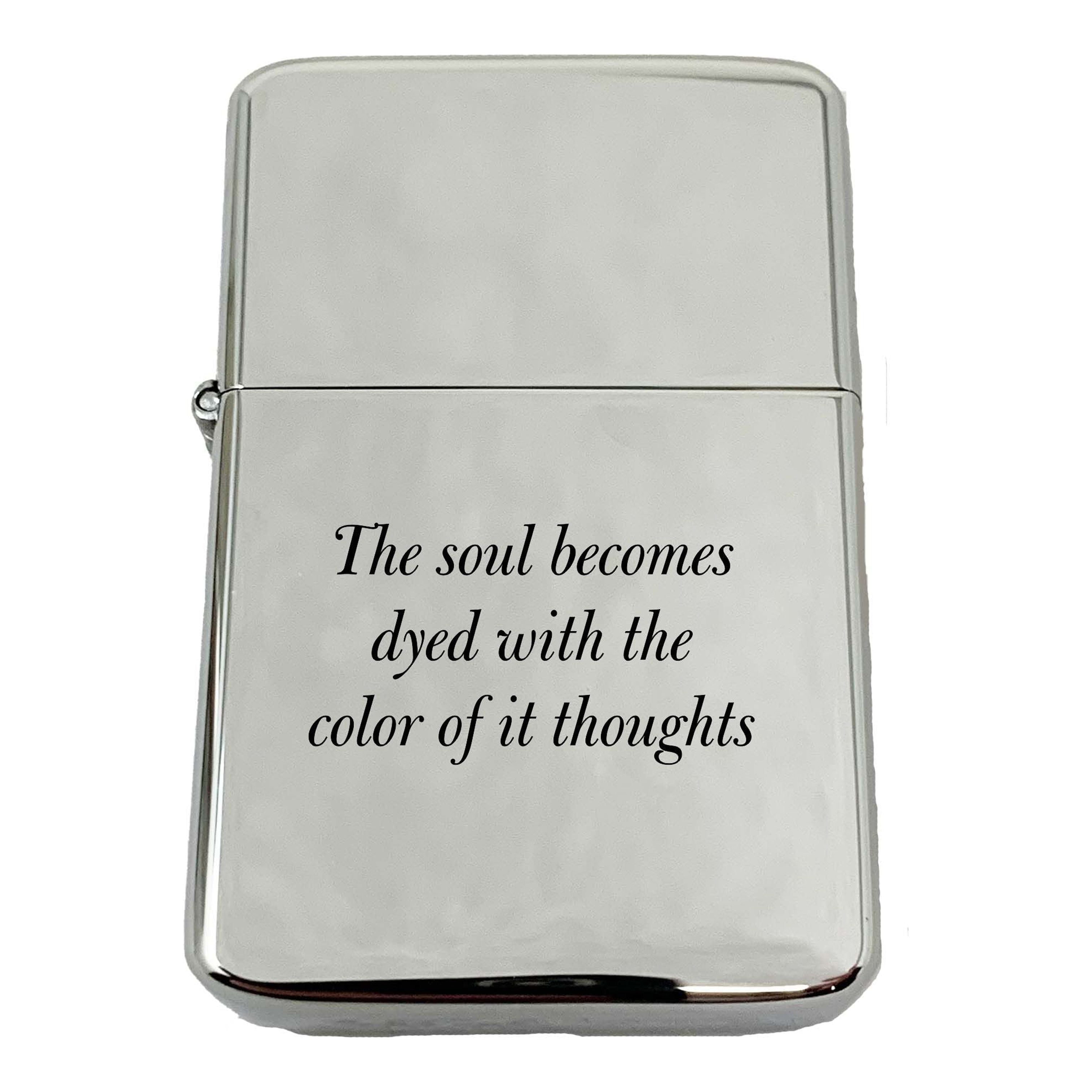Lighter - The Soul becomes Dyed Marcus Aurelius CHROME Lighter - The Soul becomes Dyed Marcus Aurelius CHROME