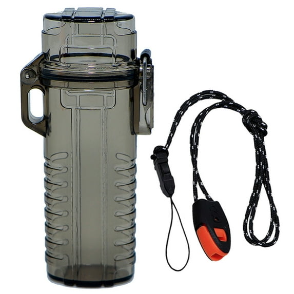 Lighter Under $10 WLIZJ Lighter Protective Case Cigarette Case with Lanyard for Smoking (Black Clear)