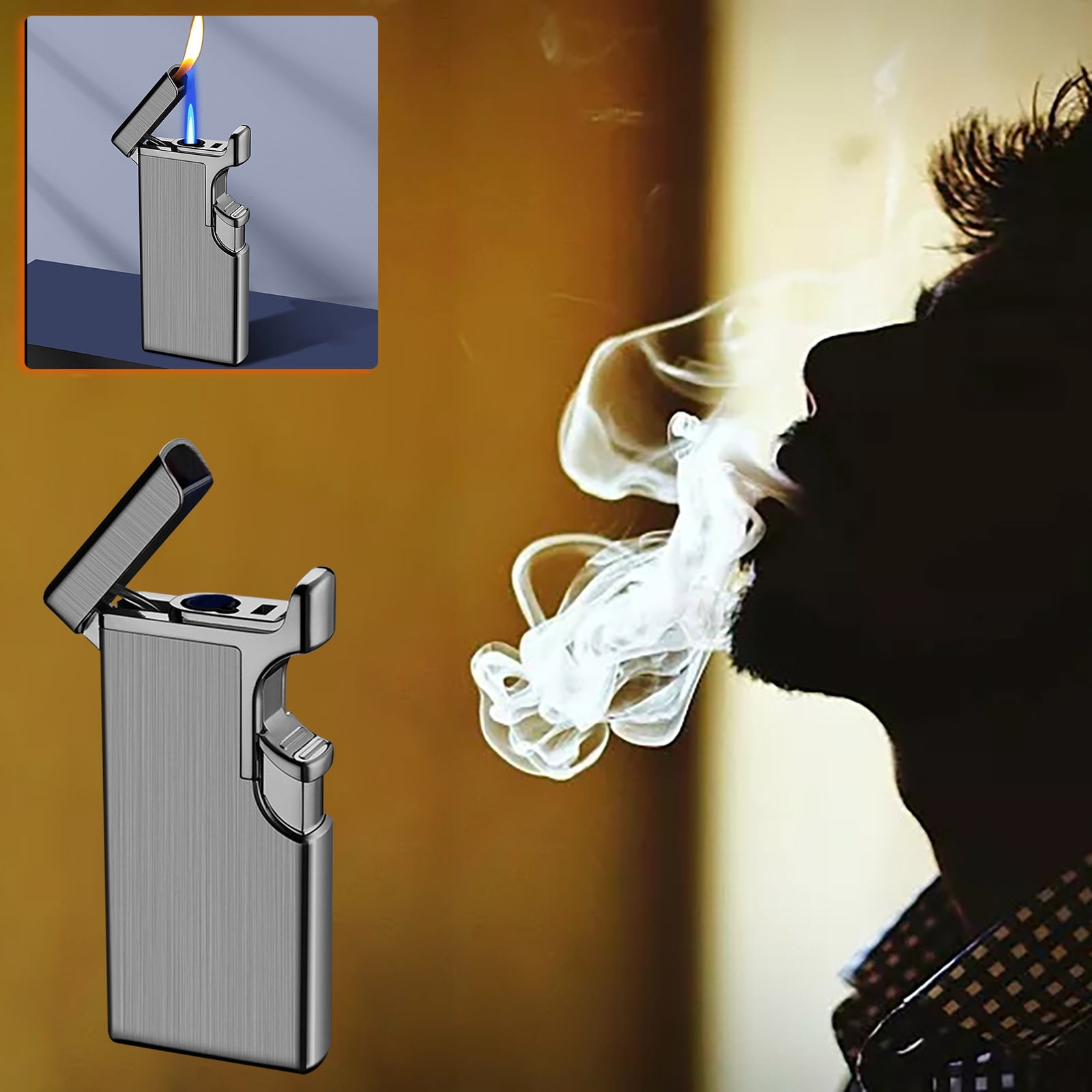 Lighterbrass Automatic Ignition Kerosene Lighter Retro Style with