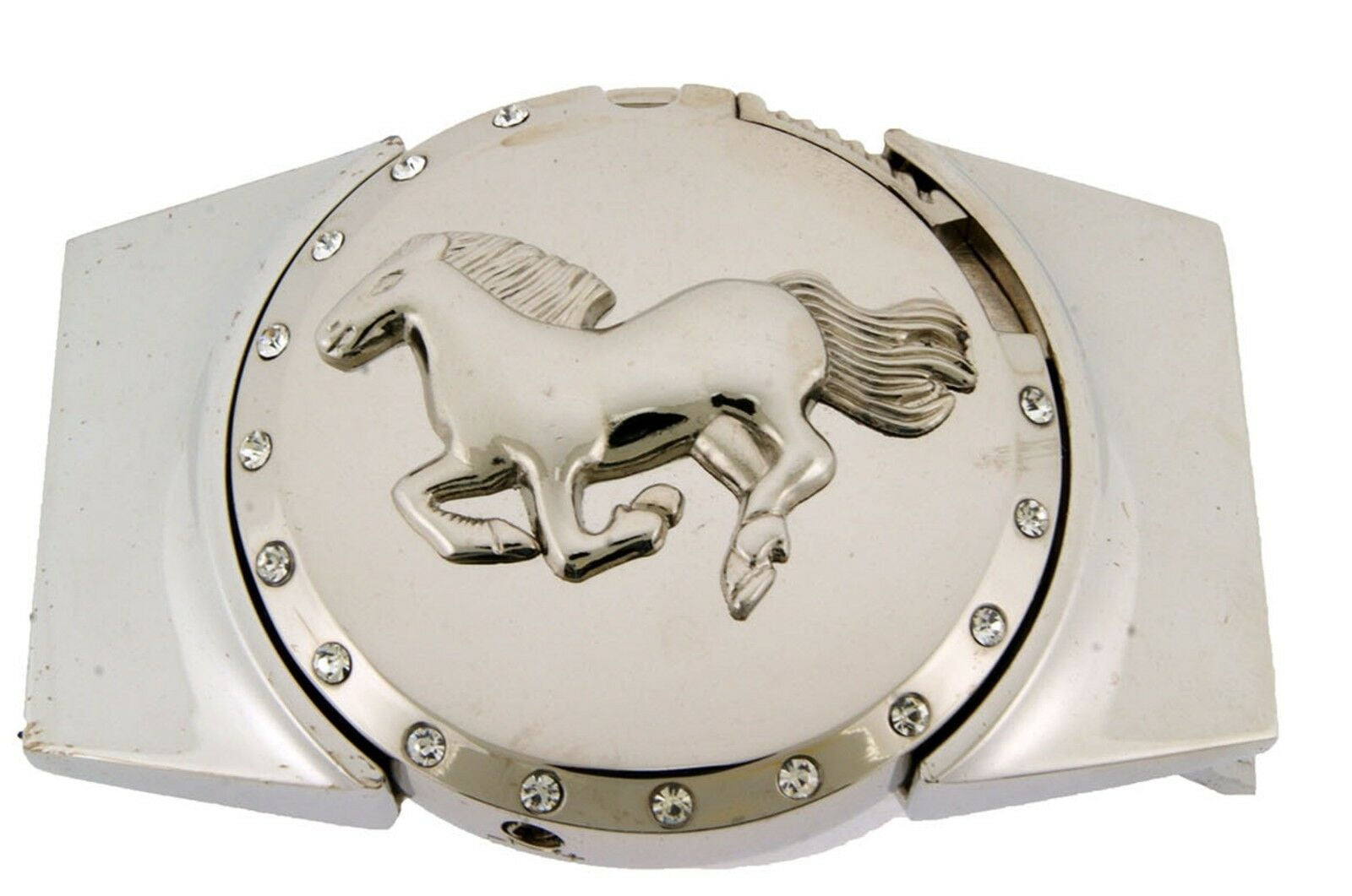 New silver Western Rodeo Horse belt buckle Horse Belt Buckle – Western Cowboy Rodeo Style | Running  main image 4