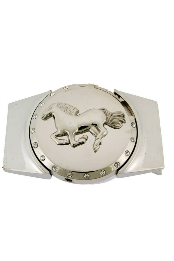 Lighters Belt Buckle Removable Running Horse Silver Metal Western Rodeo Costume New Style