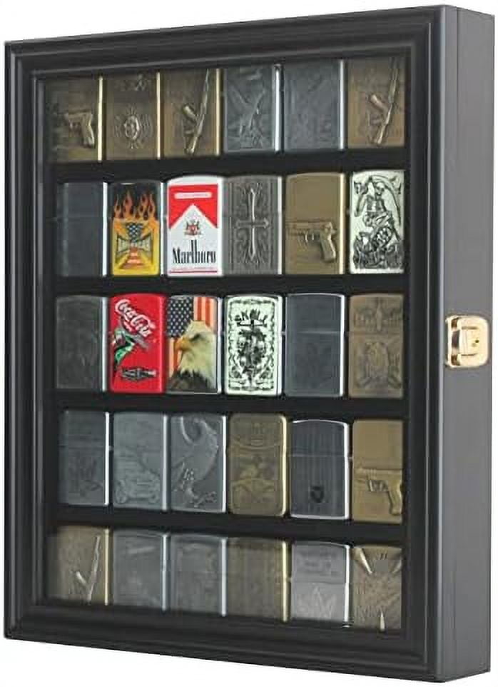 Lighters Display Case Showcase for Military Sport Collectible