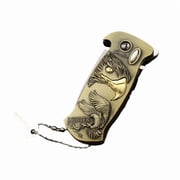 Lighters,Pipe Lighter,Multi-functional Windproof Lighter Metal Strap Bottle Opener Direct Inflatable Lighter,Windproof Flameless Lighter for Candle Camping Kitchen Birthday Gift,Without GasD