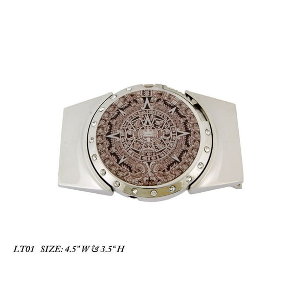 Lighters Removable Belt Buckle Aztec Azteca Calendar Silver Metal Fashion Costume New Style