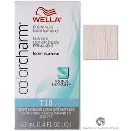 Lightest Ash Blonde Wella Hair color Toner T18 1.4 Oz