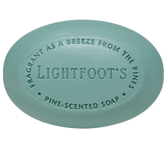 Lightfoot's Pine Athletic Soap for Men (1 Bar) with Perdy Good Gift Box