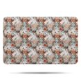 thumbnail image 1 of Lightgray Highland Cow Flower Pattern Bathroom Rugs Mat,Non Slip Microfiber Bathroom Rug,Rubber Backing,Soft Bathroom Mats for Bathroom Floor,Tub and Shower,17x27in(43x68cm), 1 of 5