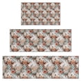 thumbnail image 1 of Lightgray Highland Cow Flower Pattern Kitchen Rugs Sets Of 3,Kitchen Runner Rugs Non Skid Washable,Decorative Kitchen Floor Mats for Kitchen,Sink,Laundry,17"x30"+ 17"x47" + 17"x59", 1 of 6