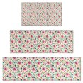 thumbnail image 1 of Lightgreen Daisy Flower Pink Blooms Pattern Kitchen Rugs Sets Of 3,Kitchen Runner Rugs Non Skid Washable,Decorative Kitchen Floor Mats for Kitchen,Sink,Laundry,17"x30"+ 17"x47" + 17"x59", 1 of 6