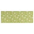 thumbnail image 1 of Lightgreen Daisy Flower White Blooms Pattern Kitchen Rug Mat,Kitchen Runner Rugs Non Skid Washable,Decorative Kitchen Floor Mats for Kitchen,Sink,Laundry,17"X47", 1 of 5