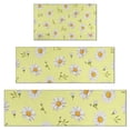 thumbnail image 1 of Lightgreen Daisy Flower White Blooms Pattern Kitchen Rugs Sets Of 3,Kitchen Runner Rugs Non Skid Washable,Decorative Kitchen Floor Mats for Kitchen,Sink,Laundry,17"x30"+ 17"x47" + 17"x59", 1 of 6