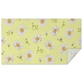 thumbnail image 1 of Lightgreen Daisy Flower White Blooms Pattern Rectangle Tablecloth 60"x102",Waterproof Polyester Rectangle Table Cloth, Wipeable Spillproof Polyester Tablecloth for Dining, Camping, Indoor and Outdoor, 1 of 6