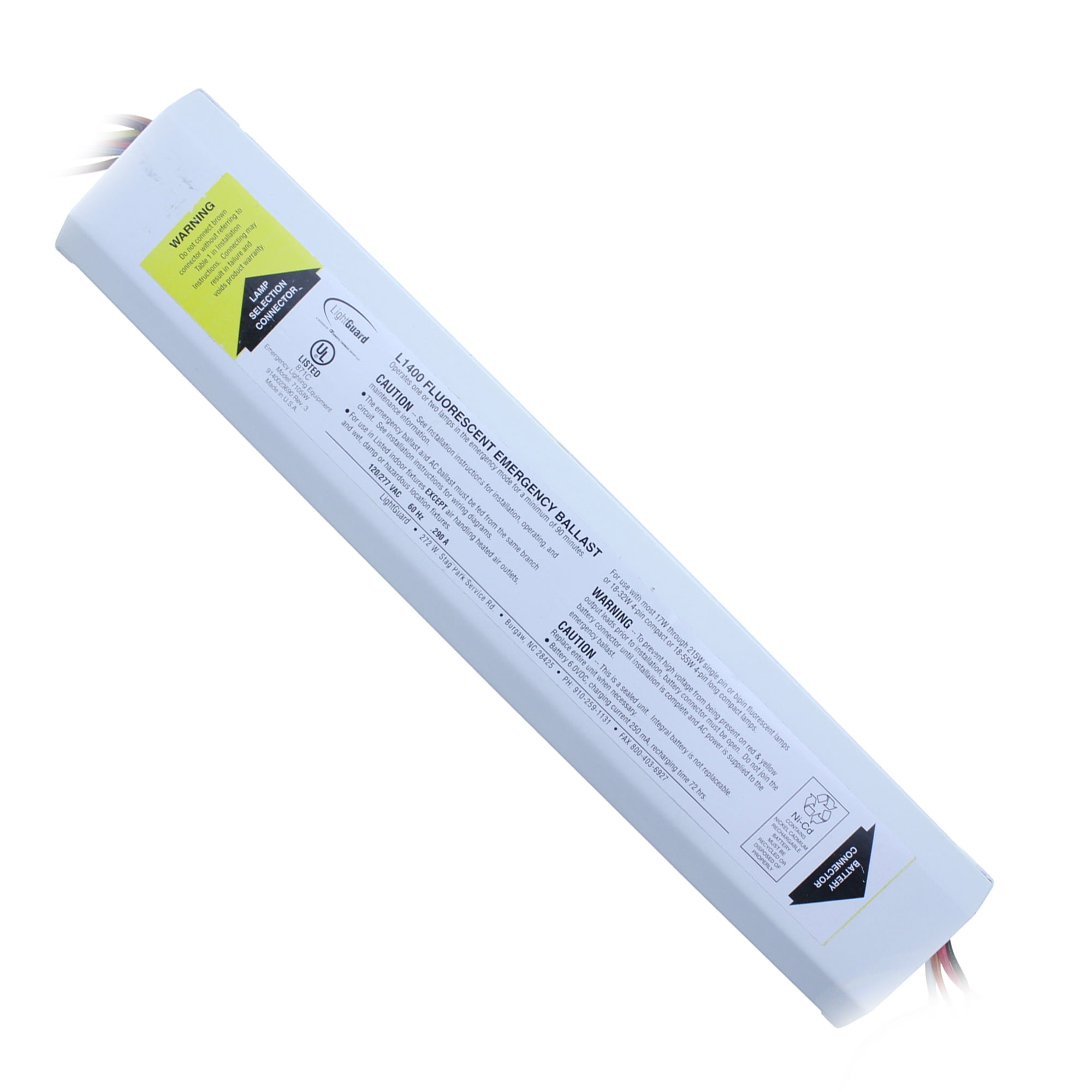 Lightguard L1400 Fluorescent Emergency Lighting Ballast / Power Pack
