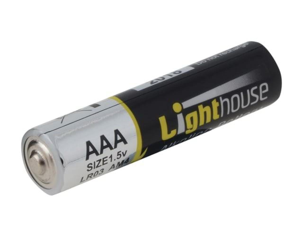 Lighthouse - AAA LR03 Alkaline Batteries 1120 mAh AAA LR03