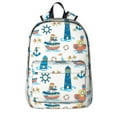 Lighthouse And Sea Travel Backpack for Women Men, Laptop Backpack