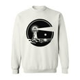 thumbnail image 1 of Lighthouse And Shining Moonlight Sweatshirt Men -Image by Shutterstock, Male 4X-Large, 1 of 4