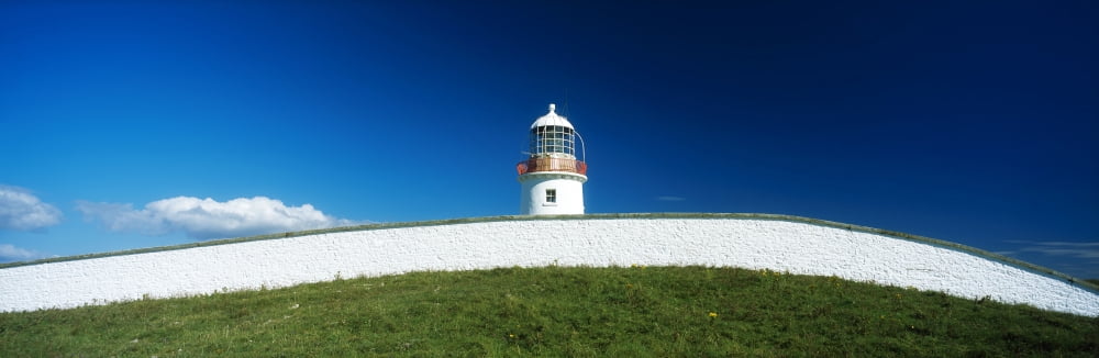 Lighthouse At St Johns Point Donegal Ireland Canvas Art - The Irish Image Collection Design Pics (44 x 15)