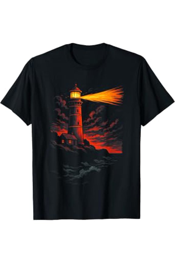 Lighthouse Beacon - Nautical Maritime Seaside T-Shirt