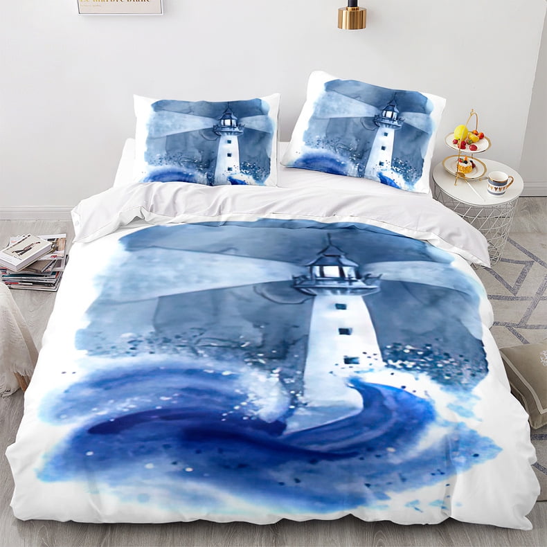 Lighthouse Bedding Sets 3 Piece Set Kids Teens Ocean Sunset Landscape