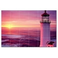 thumbnail image 1 of Lighthouse Ceramic Tile Mural Kitchen Backsplash Bathroom Shower, 400778-XL64, 1 of 3