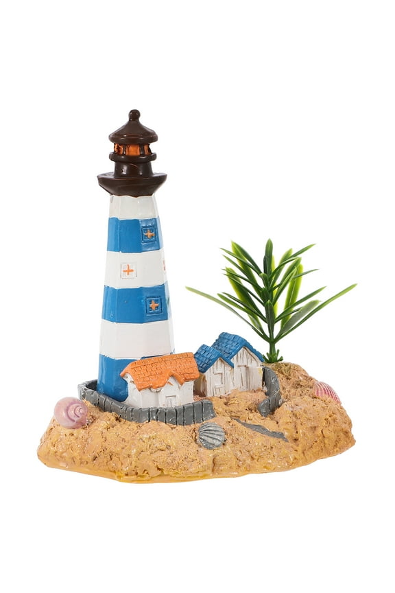 Lighthouse Charming Keychain Aquarium Ornaments Cute Pin Decor Decoration