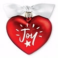 thumbnail image 1 of Lighthouse Christian Products 138268 Joy Heart of Christmas II Glass Ornament, 1 of 3