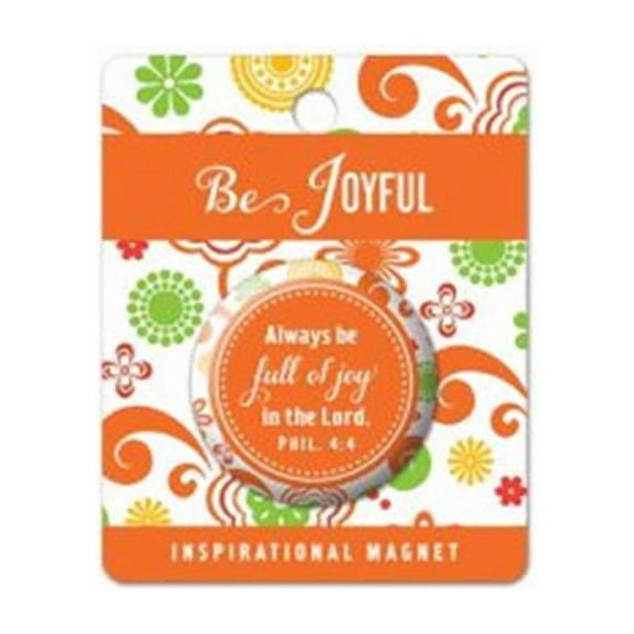 Lighthouse Christian Products 165335 Be Joyful Magnet