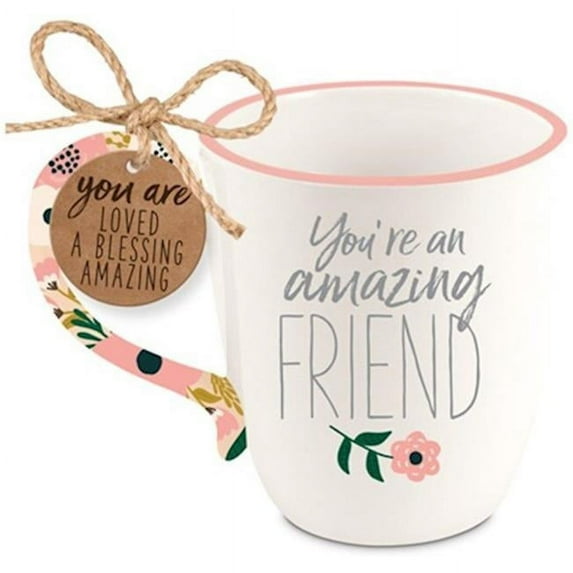 Lighthouse Christian Products 24511X Touch of Floral-Amazing Friend Ceramic Mug