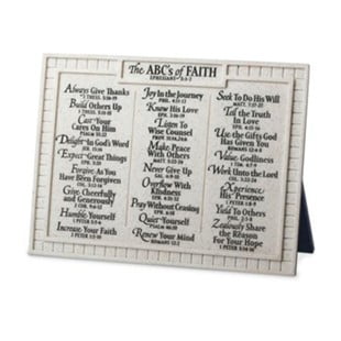Abc's Of Faith Plaque
