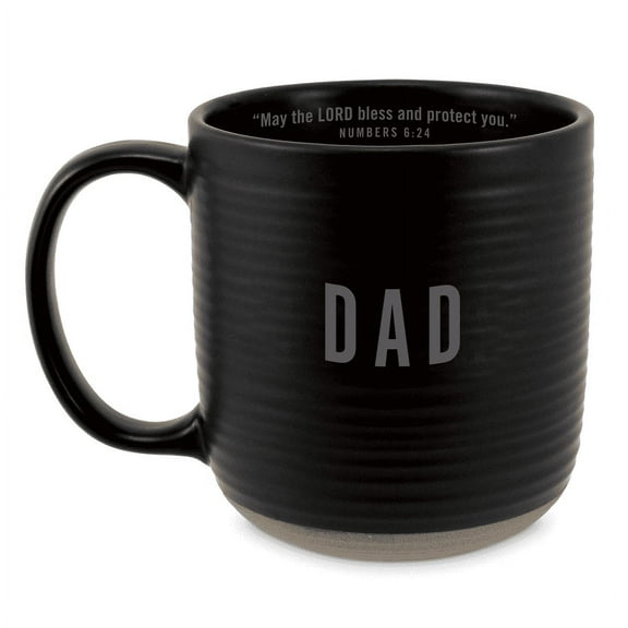 LCP 18690 20 oz Textured Dad Black Coffee Cup