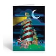 thumbnail image 1 of Lighthouse Christmas Card - 5" x 7" Christmas Card - 18 Cards & 19 White Envelop, 1 of 6