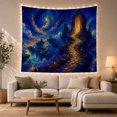 thumbnail image 1 of Lighthouse Coastal Night Tapestry Wall Hanging, 1 of 7