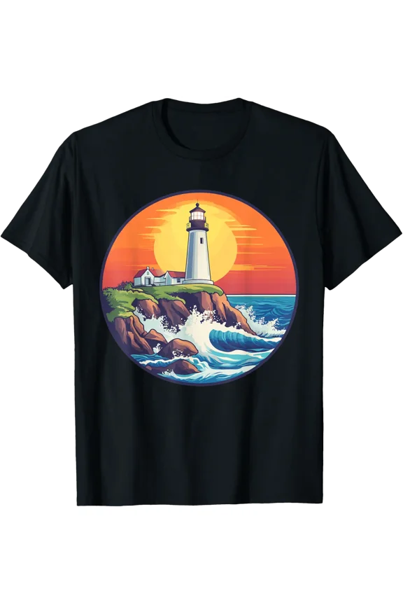 Lighthouse Coastal Seaside T-Shirt